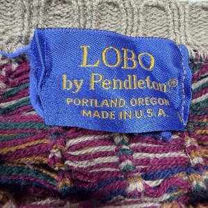 Pull Pendleton Lobo VTG Heritage en tricot du sud-ouest, mélange de laine café moka, taille Lg. image 2