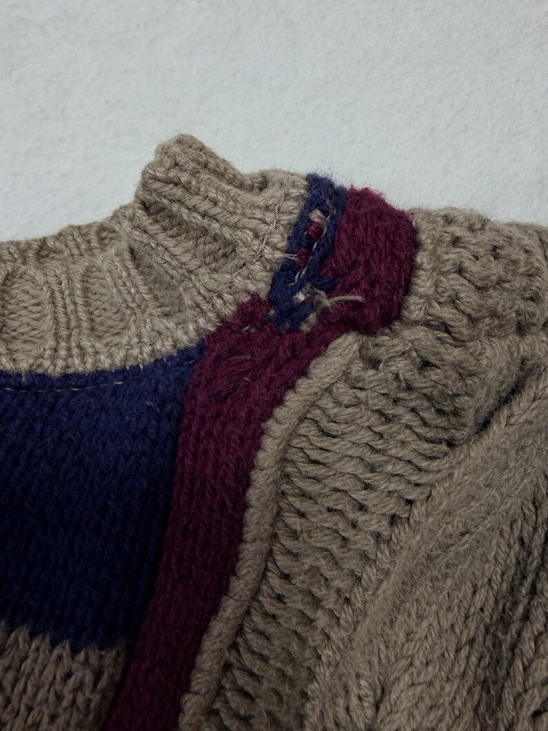 Pull Pendleton Lobo VTG Heritage en tricot du sud-ouest, mélange de laine café moka, taille Lg. image 6