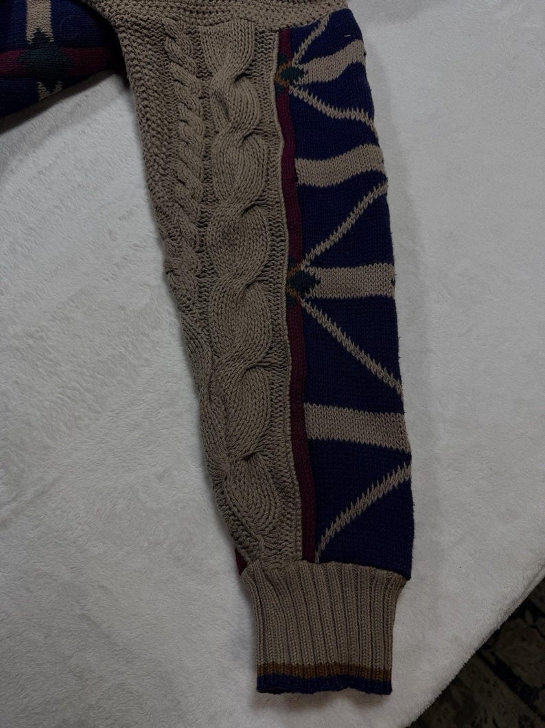 Pull Pendleton Lobo VTG Heritage en tricot du sud-ouest, mélange de laine café moka, taille Lg. image 5