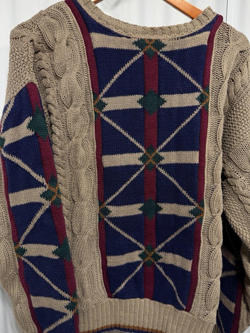 Pull Pendleton Lobo VTG Heritage en tricot du sud-ouest, mélange de laine café moka, taille Lg. image 9