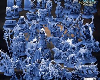 MooreFrost Manor STL Bundle: 32mm Undead Miniatures for D&D, Pathfinder