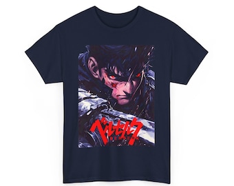 Berserk Guts Warrior T-Shirt - Dark Anime Manga Tee - 100% Cotton