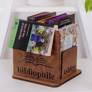 Bibliophile Book Holder. Personalized Book Stand. Gift For Book Lover.