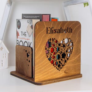 Dreamy Book Holder With Name. Personalized Gift For Readers. Mothers Day Gift For Mom.