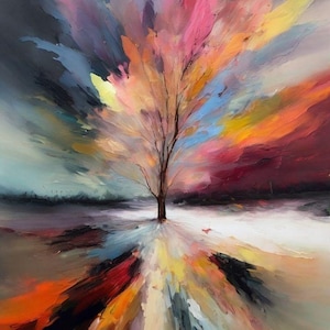 Herfstlandschap aquarel clipartset: rustiek herfstlandschap (digitale download)