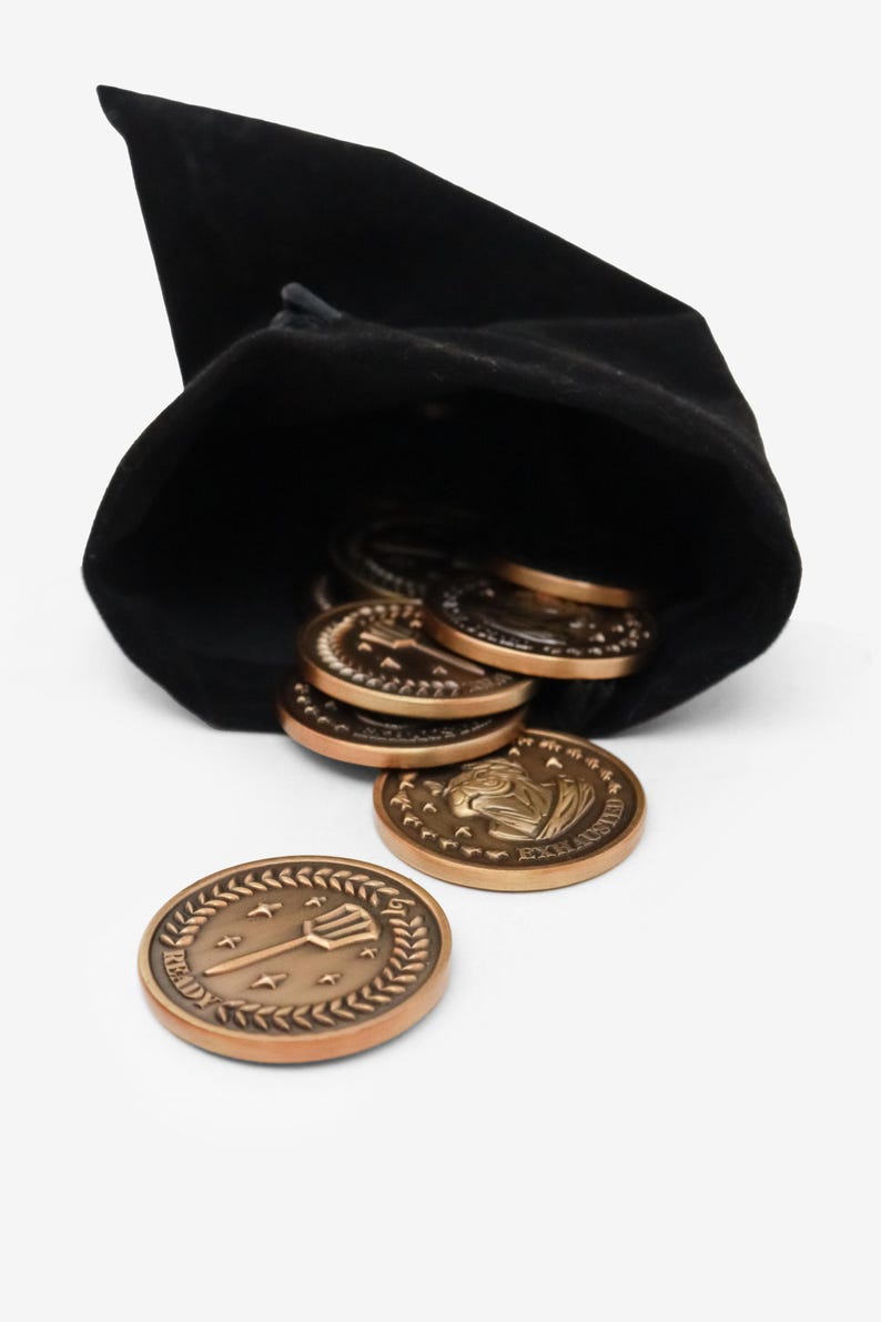 Gold Riftbound Riftbound TCG Gold Mechanic Token - Zinc Alloy 38x3mm | Antique Gold ...