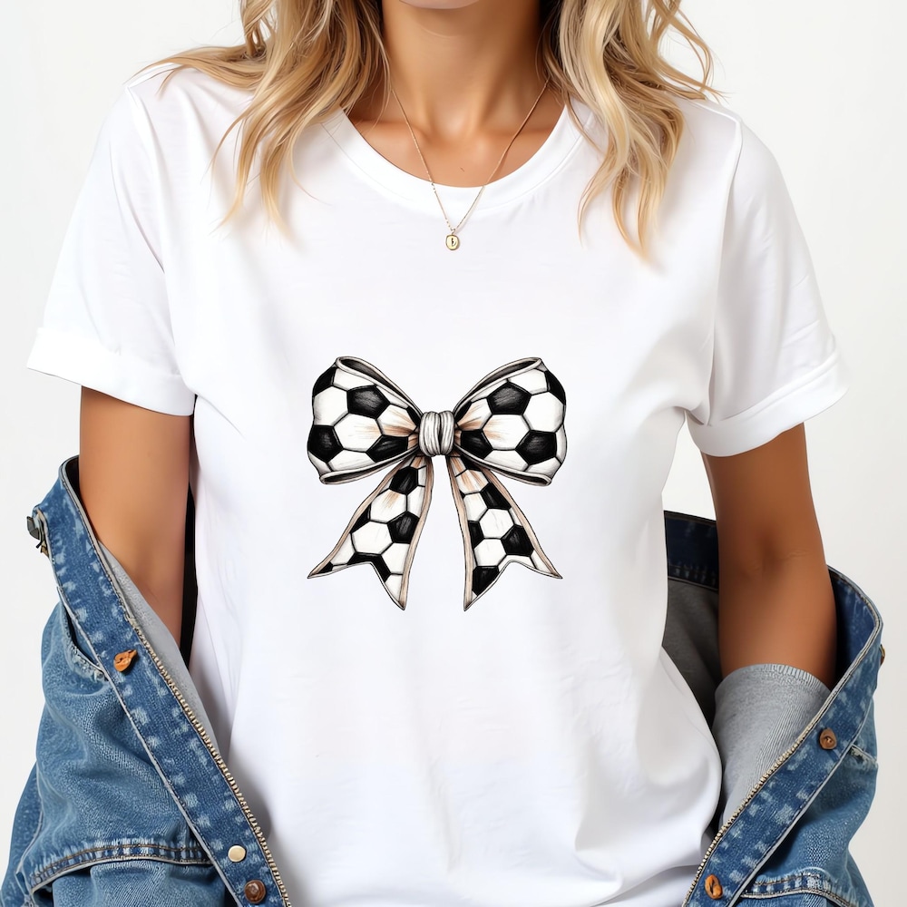 Soccer Mom Shirt, Sports Mom, Soccer Bow Sweatshirt,Coquette Soccer Shirt, Aesthetic Game Day Shirts, Game Day Shirt 4Fansport