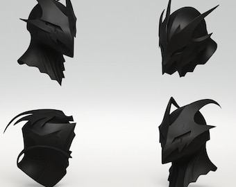 Goro Akechi Black Mask 3d Stl File | Goro Akechi Black Mask Digital File