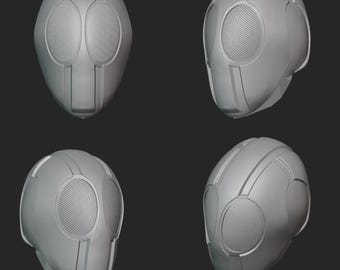 Spiderman Mask 3d Stl File | Spiderman Mask Digital File