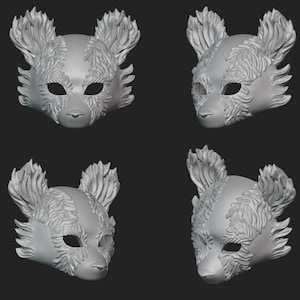 Dachs Maske 3d Stl-Datei | Dachs Maske Digitale Datei