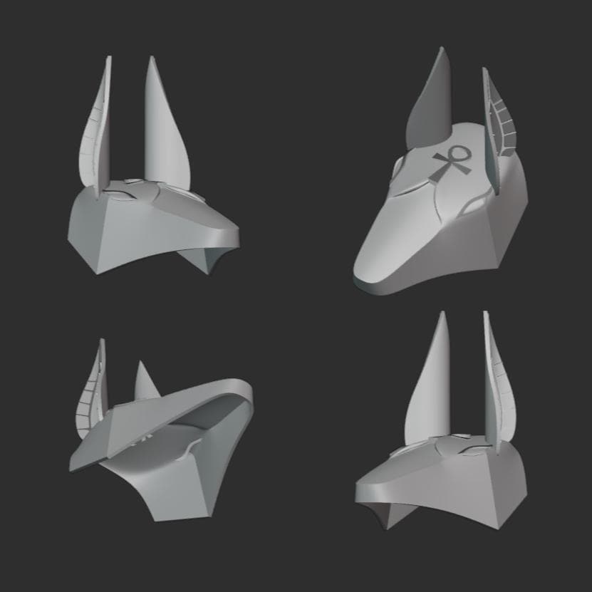 Réplicas máscara Anubis ceremonial - Diseño Exclusivo y Elegante