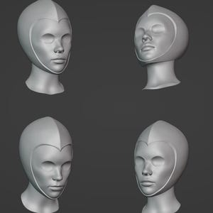 Robot Mask 3d Stl File | Robot Mask Digital File