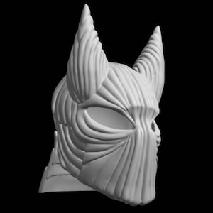 Red Dracula Mask Stl File | Red Dracula Mask Digital File