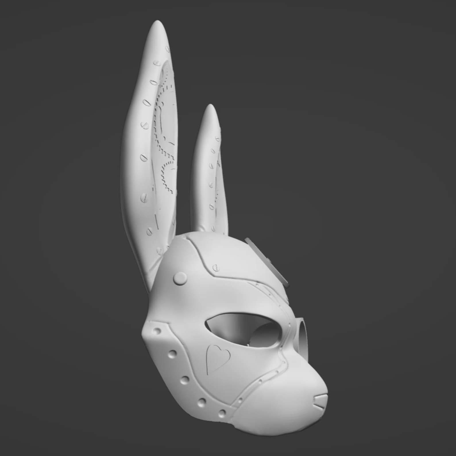 Steampunk Rabbit Mask From Alice in Wonderland Stl File | Steampunk ...