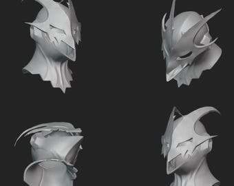 Goro Akechi Black Mask 3d Stl File | Goro Akechi Black Mask Digital File