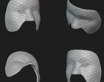 Mysterieus gezichtsmasker Stl-bestand | Digitaal bestand mysterieus gezichtsmasker