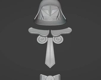 Dark Helmet Mask 3d Stl File | Dark Helmet Mask Digital File