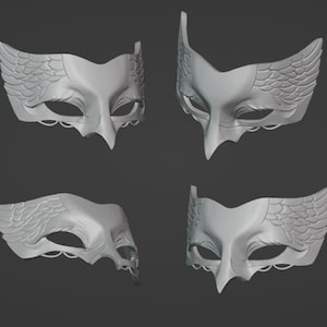 Crow Front Mask Stl File | Crow Front Mask Digital File
