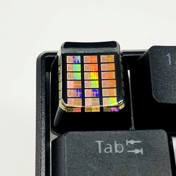 Handmade CPU Chip Resin Keycap: Backlit Artisan Keycap for MX Mechanical Keyboard
