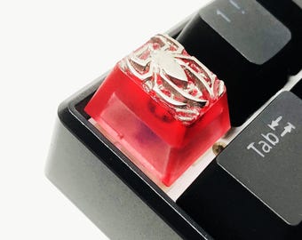 3D Spider Keycap, Resin Backlit Mechanical Artisan keycap, Cherry MX Switch, Gift for him, Gift for her