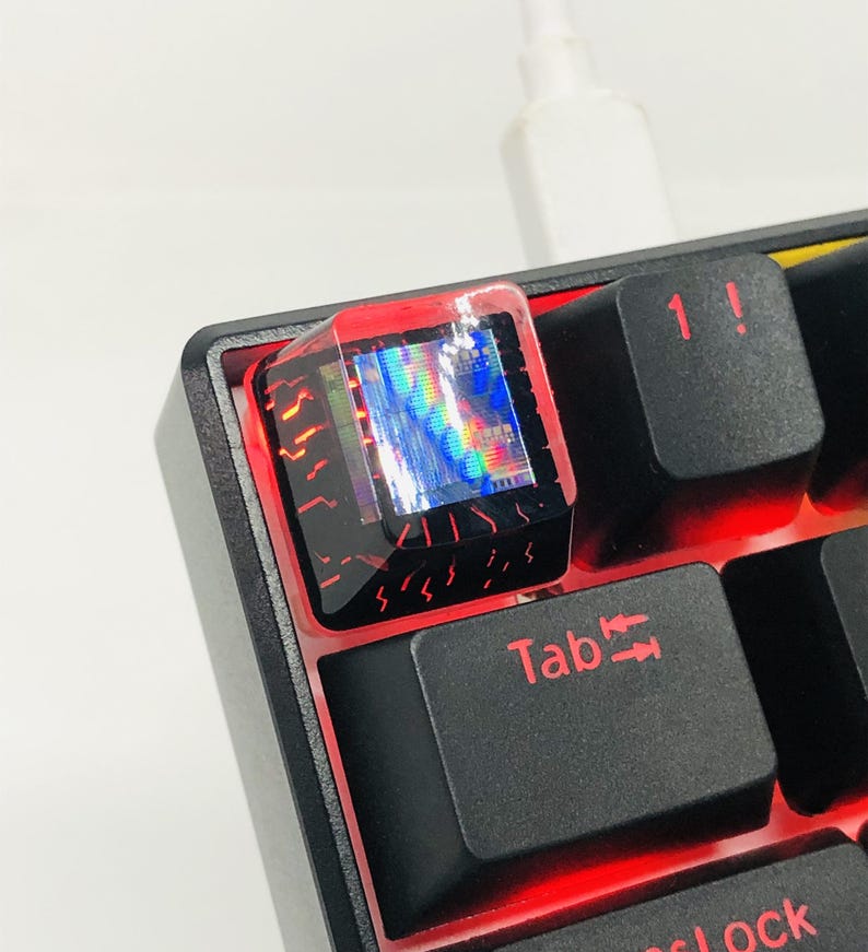 Handmade Computer Chip Resin Keycap: Backlit Artisan Keycap, MX ...