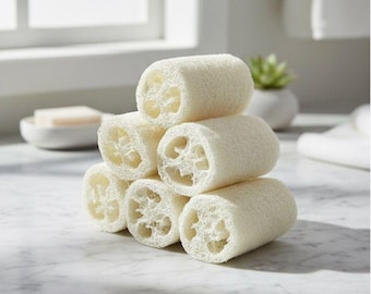Handmade Loofah Luffa Scrubber, Exfoliation Shower & Bath Sponge Large Size