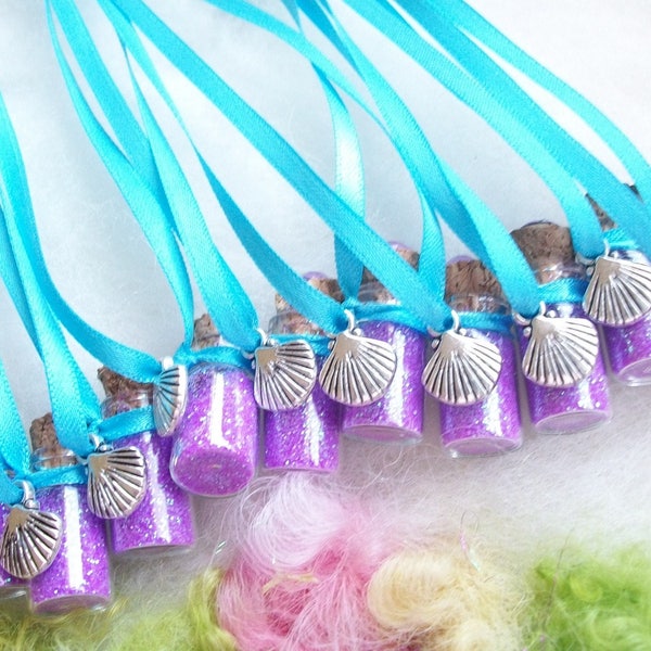 Shell Party Favors Under the Sea Purple Magical Mermaid Luau Beach Surf Party Oceanographer