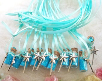 Party Favors Ice Princess Magic Castle Princess Fairy Pixie Sparkle Necklace, 10 Magic Wand Party Favors Queen Wedding Shower