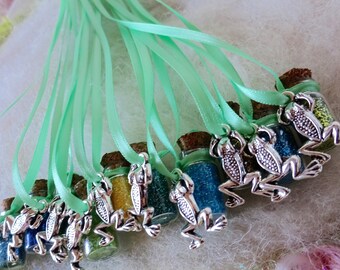 Frog Friends Party Favors Blue Green Rainforest Tree Frog Watery Frog Pixie Dust Aqua Frog Kermit Green River Frog