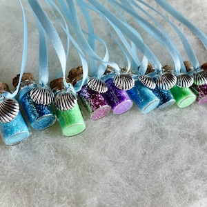 Silver Sea Shell Magical Mermaid Party Favor Necklaces Luau Beach Surf Oceanographer