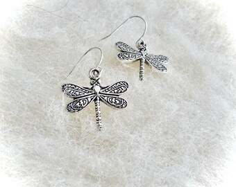 Charm Earrings Enchanting Dragonfly