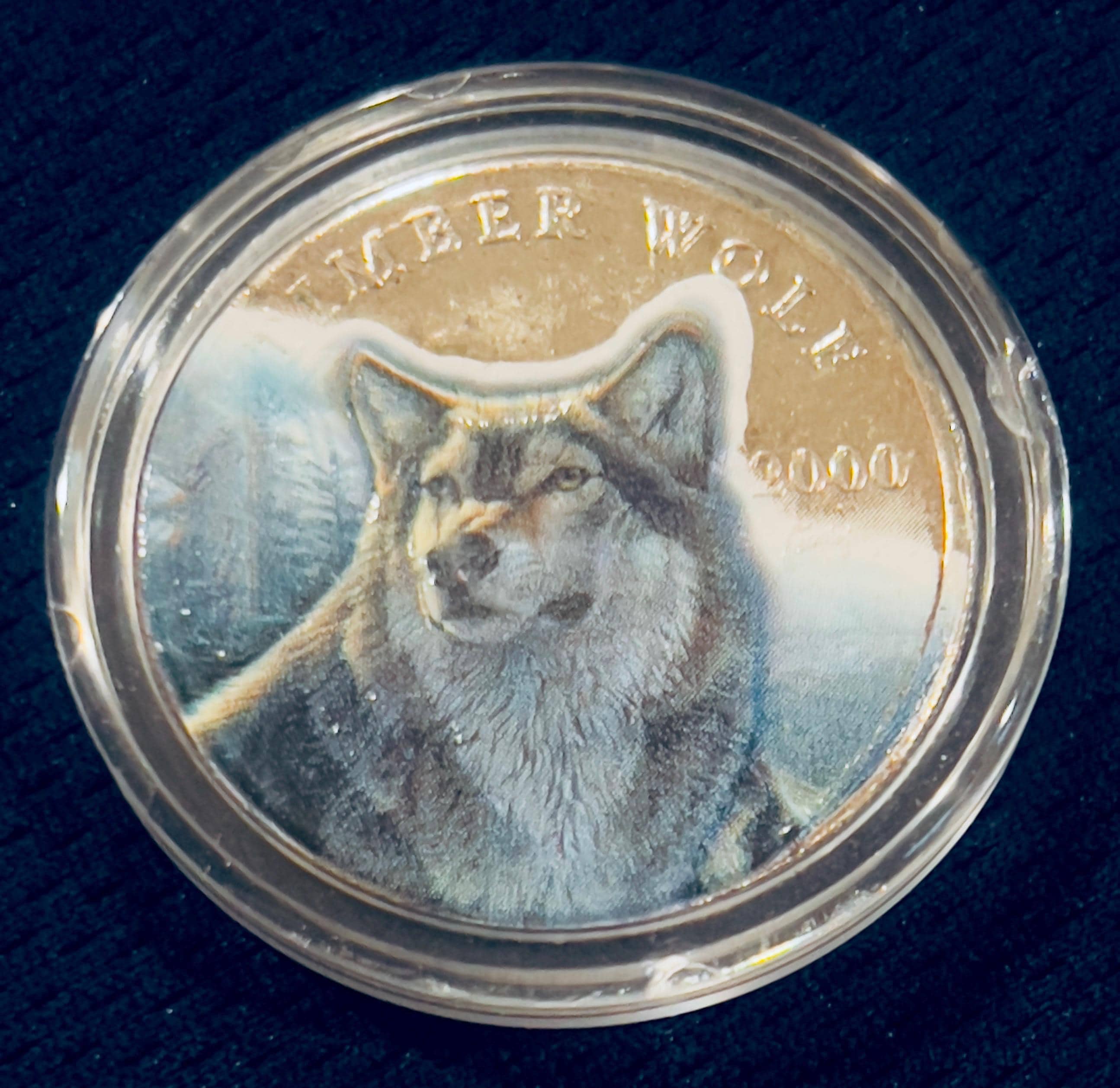 Vintage Silver 10 Dollar Timber Wolf 2000 Republic of Liberia Coin Round  Buy or Make an Offer - Etsy