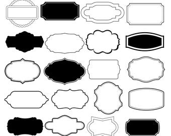 Vintage Frames SVG Bundle: Classic Label Borders (Digital Download)