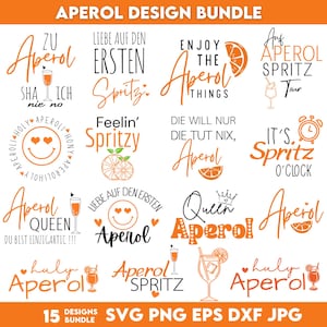Aperol SVG Bundle: Holy Aperoli & Spritztour Designs (Digital File)