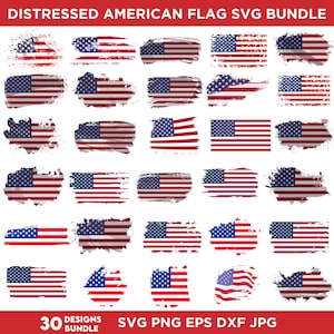 Distressed American Flag Svg, Distressed American Flag Sublimation, USA Flag Svg, USA Flag Clipart, USA Flag Cricut File, Digital Download
