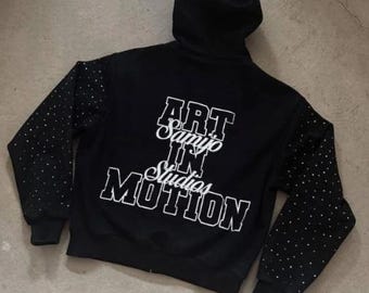 SAMLIC Full Zip Hoodie Bold Blinged And cozy