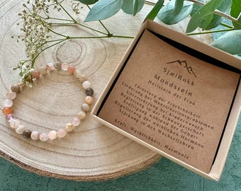 HEILSTEIN der FRAU - MONDSTEIN - Kinderwunsch |Schwangerschaft | Geburt | Wechseljahre | Mutterschaft | Kraftarmband |