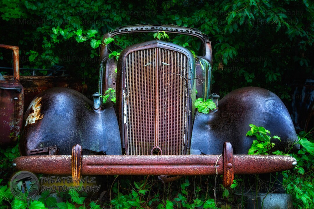 Old Car nice Grill Fine Art Photographic Print - Etsy