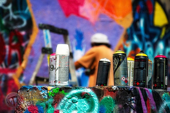 Graffiti Wall Austin Texas Graffiti Wall Ii Fine Etsy