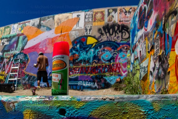 Graffiti Wall Austin Texas Austin Graffiti Wall Etsy