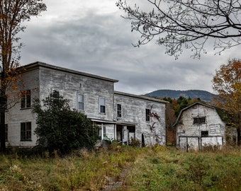 Abandoned Vermont "Common Road" Fine Art Print