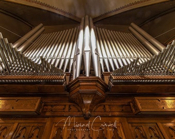 Church Pipe Organ St Paul's Lutheran Church "Big Bertha" Pipe Organ Fine Art Print