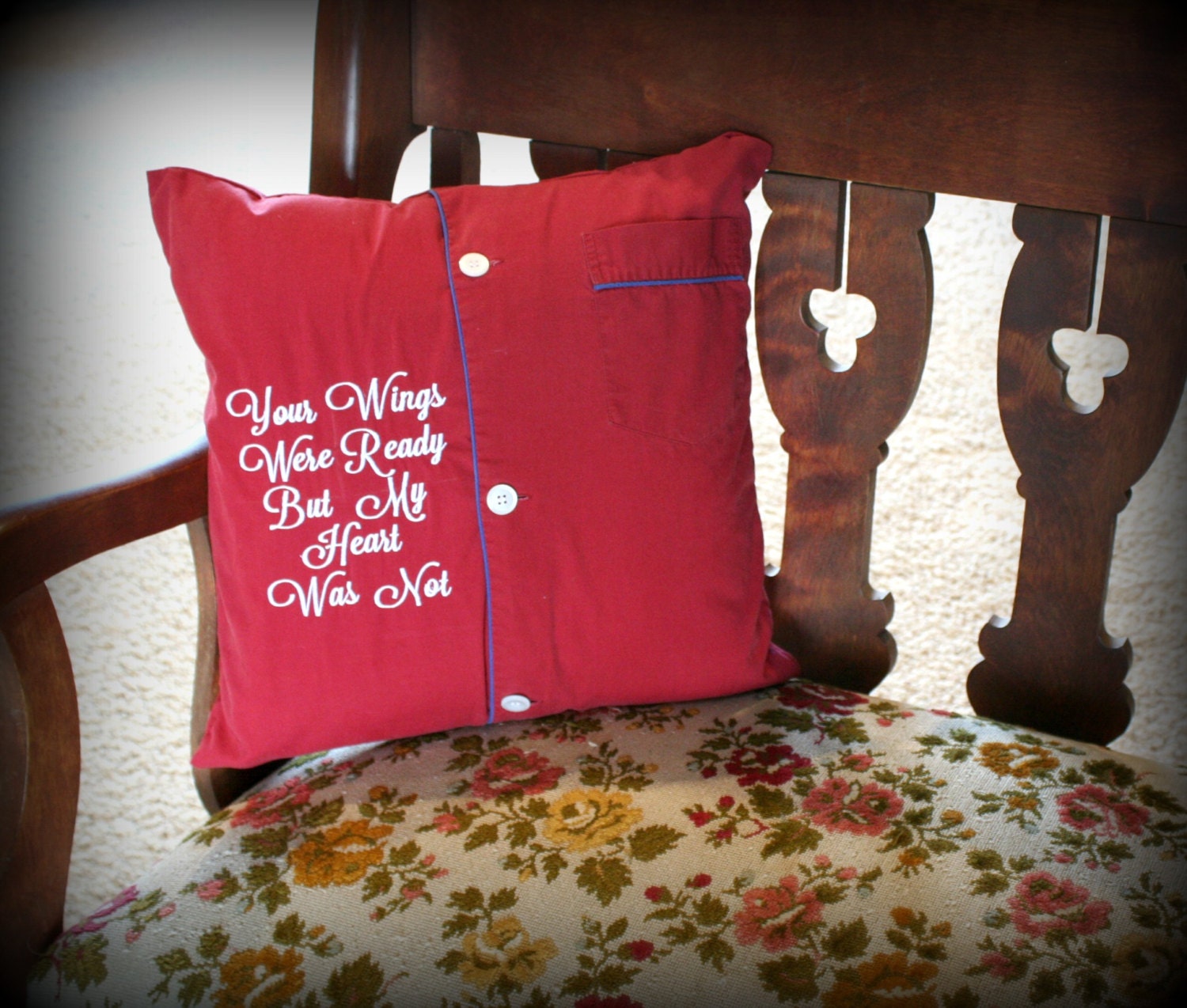 Memory Pillow/Keepsake Pillow made from your loved ones shirt