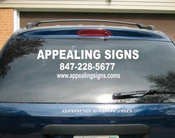 NAME Custom 5/"X46/" Decal Letters Car Window WINDSHIELD Sticker Personalized