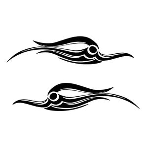 Vinyl Flames Decals Car Truck RV Golf Cart Stickers Vehicle Graphics Tribal Bird #4 USA Made