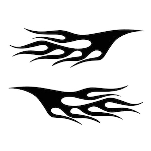 Vinyl Flames Decals Car Truck RV Golf Cart Stickers Vehicle Graphics # 5 USA Made