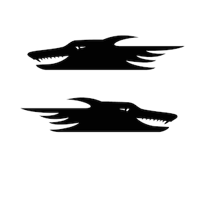 Vinyl Flames Decals Car Truck RV Golf Cart Stickers Vehicle Graphics Tribal Fox # 1 USA Made