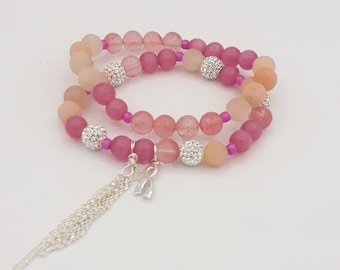 Stretch Bracelet - Cancer Awareness