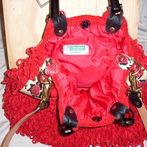 Red Crochet Handbag image 4