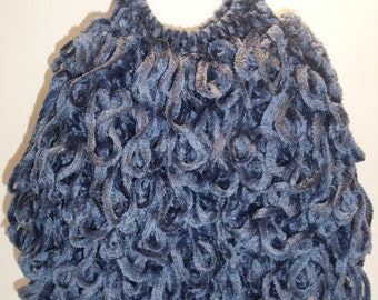 Gehaakte handtas- Denim Blue